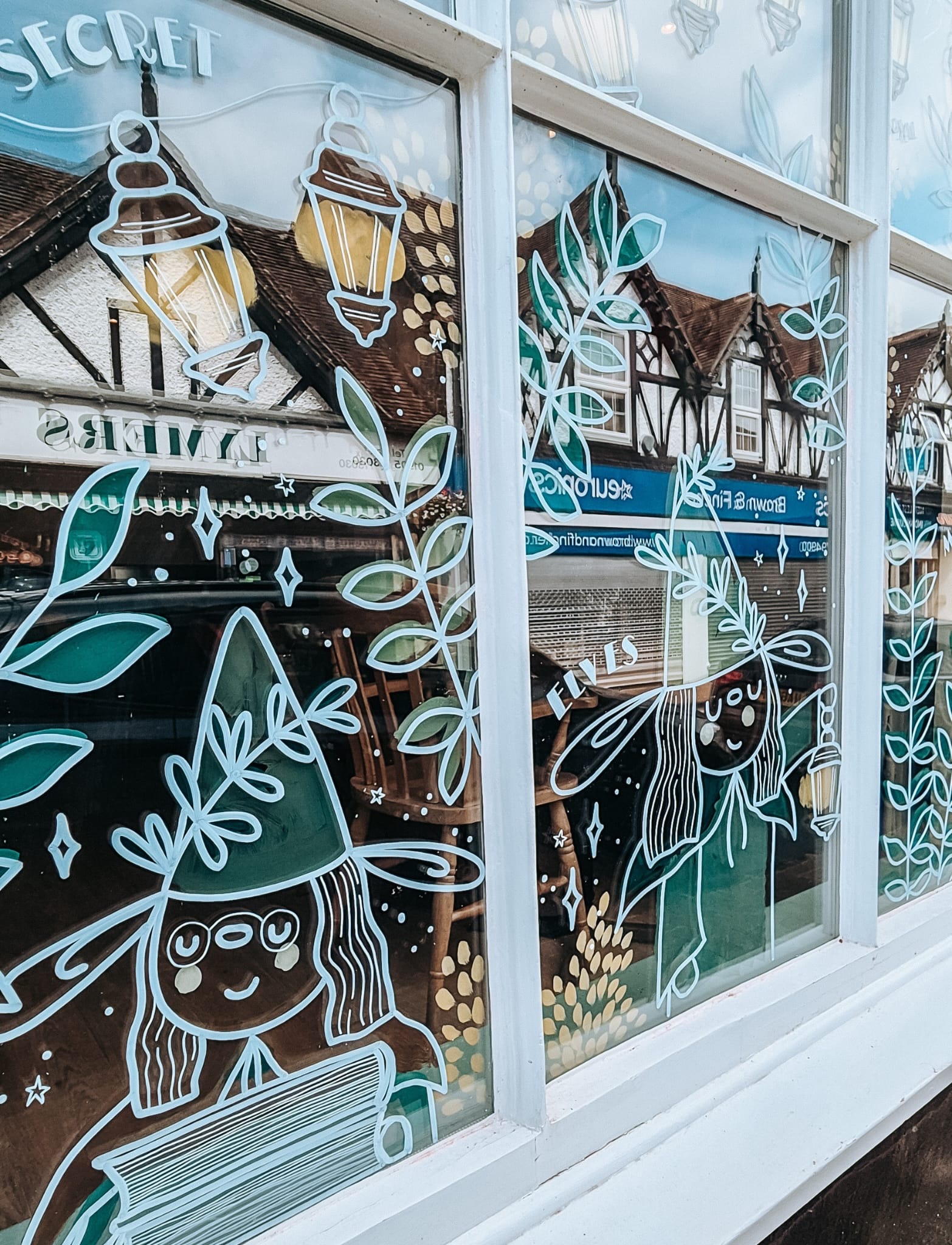 Artwork in window